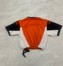 Load image into Gallery viewer, Up-cycled cropped Cincinnati Bengal jersey #18. Size Medium