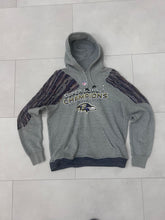 Load image into Gallery viewer, Up-cycled Baltimore hoodie with Sweater accents size Large