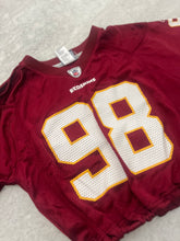 Load image into Gallery viewer, Up-cycled Cropped Washington Redskins Jersey size Small