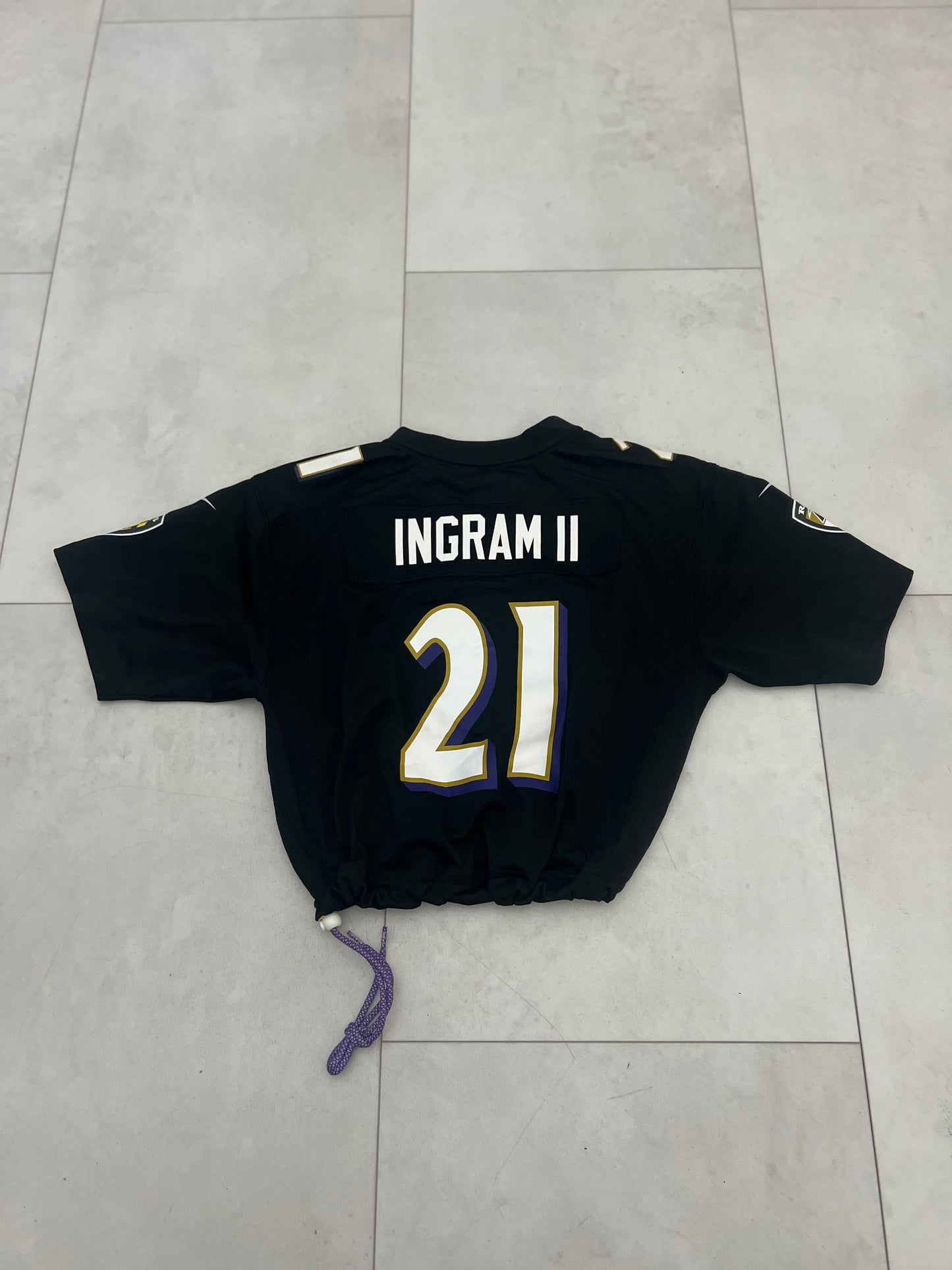 Cropped Baltimore Ravens jersey youth extra large/Women Medium