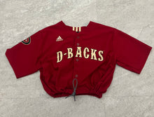 Load image into Gallery viewer, Up-cycled Arizona Diamondback cropped jersey size Small