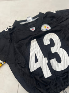 Cropped Pittsburgh Steelers Troy Polamalu jersey