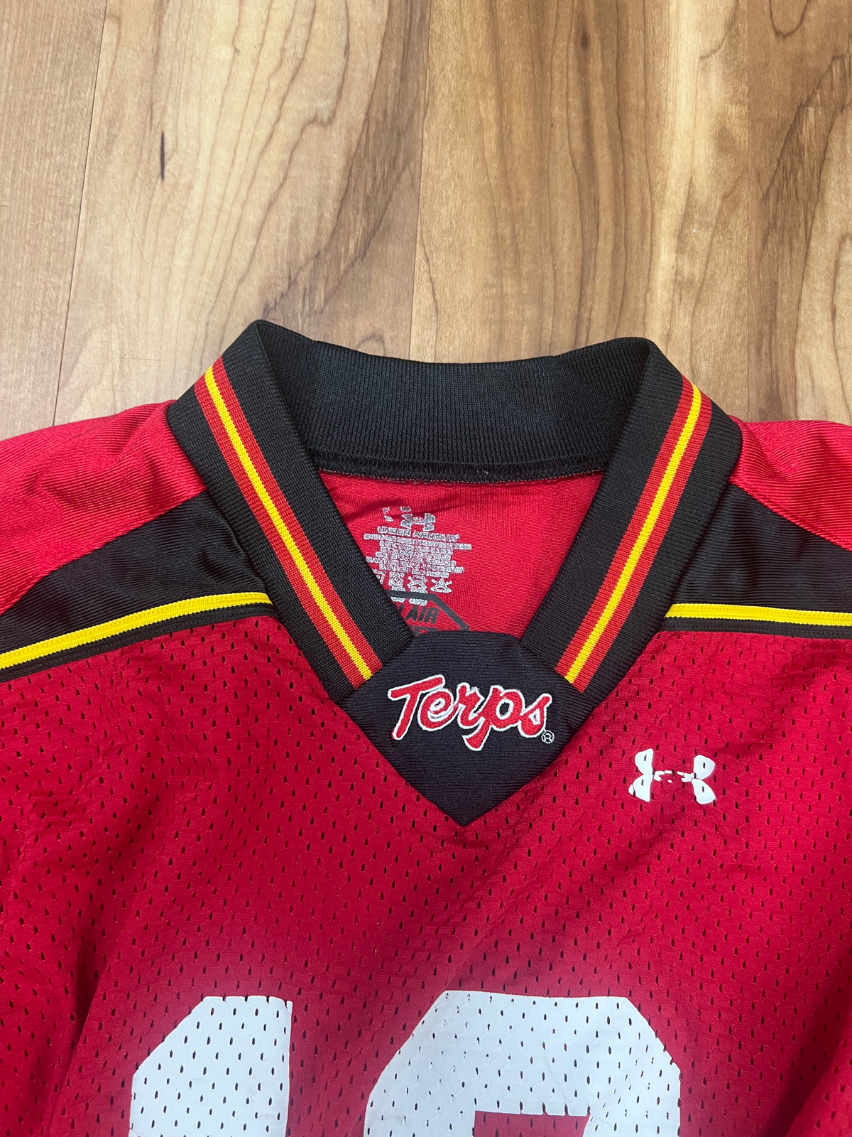 Upcyled Cropped UMD Maryland Treps jersey size medium