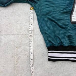 Up cycled Philadelphia Eagles Raglan cropped Jersey. Size Medium