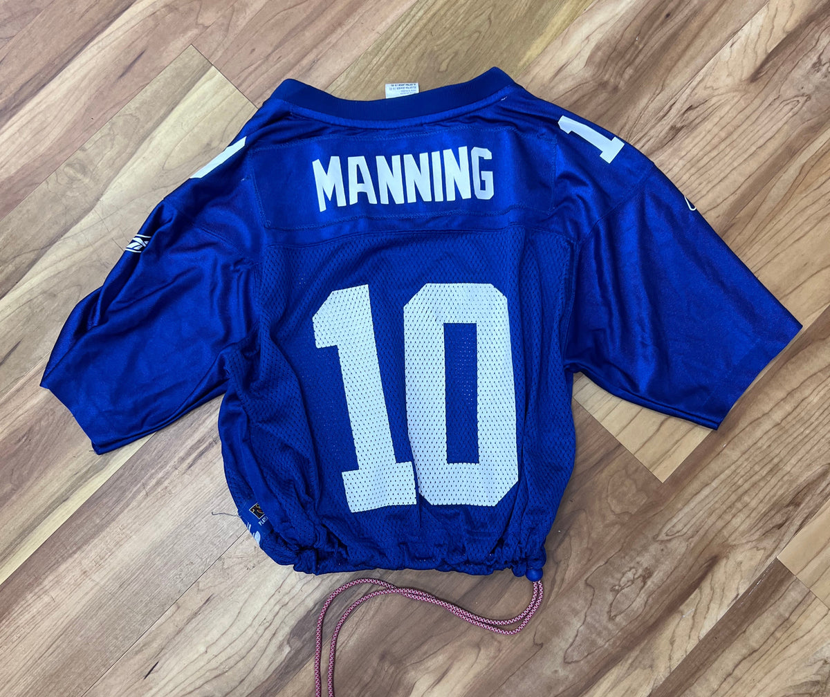 Upcyled Cropped Eli Manning New York Giants jersey size medium