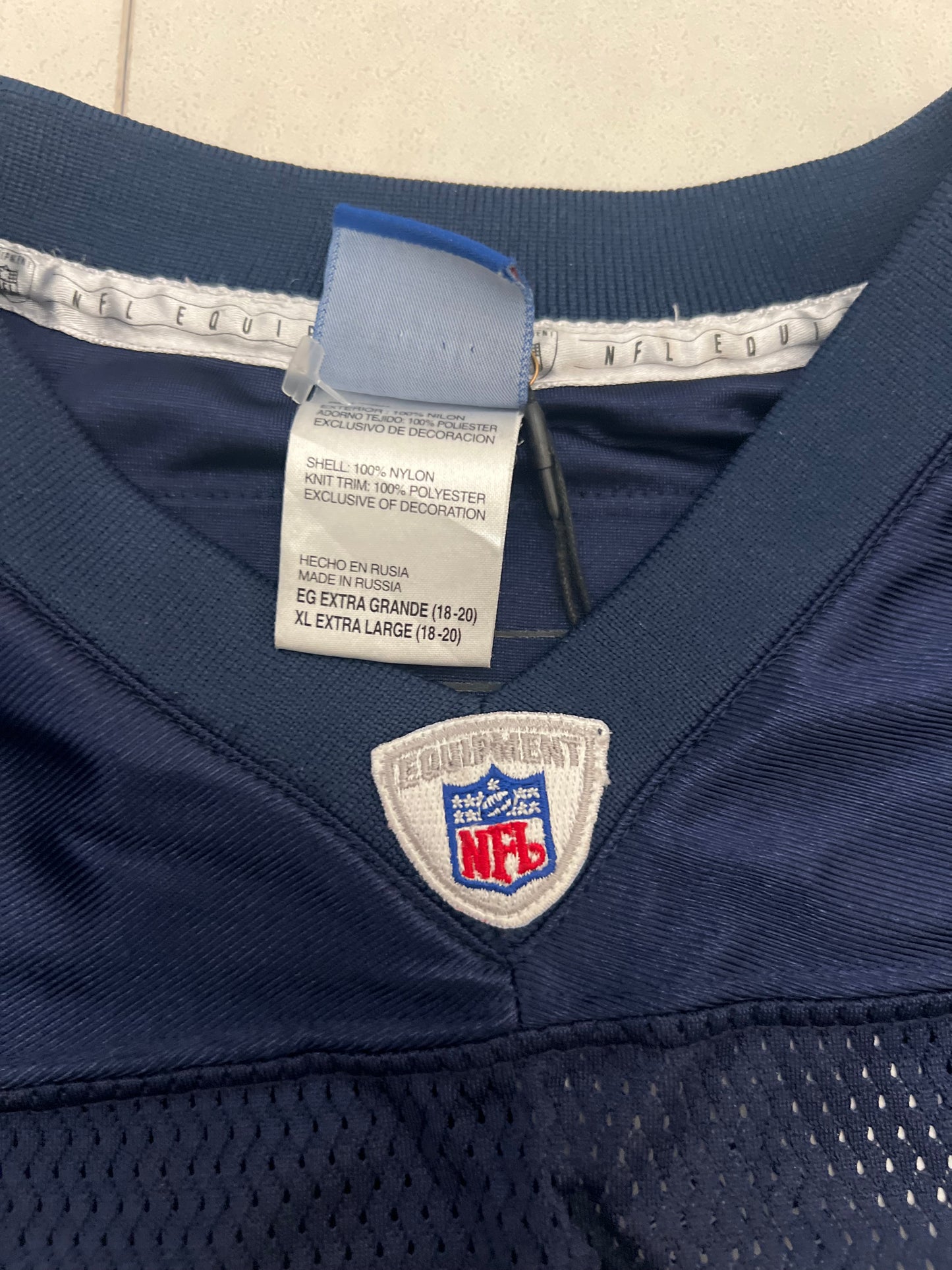Cropped Dallas Cowboy Eddie George jersey size Youth extra Large/women medium