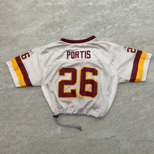 Load image into Gallery viewer, Up-cycled Cropped Washington redskins jersey size Medium