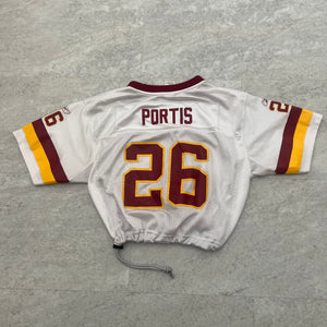 Up-cycled Cropped Washington redskins jersey size Medium