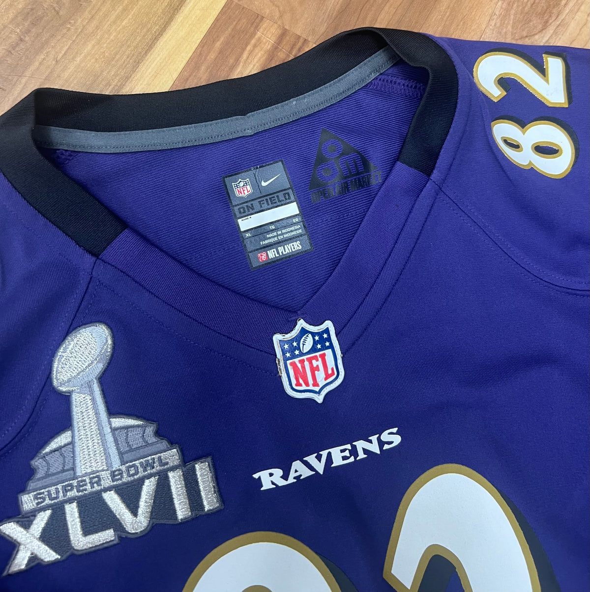 Upcyled Cropped Smith Baltimore Ravens jersey size medium