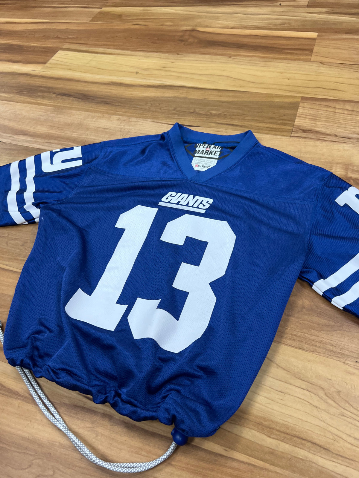 Upcyled Cropped New York Giants OBJ jersey women size medium