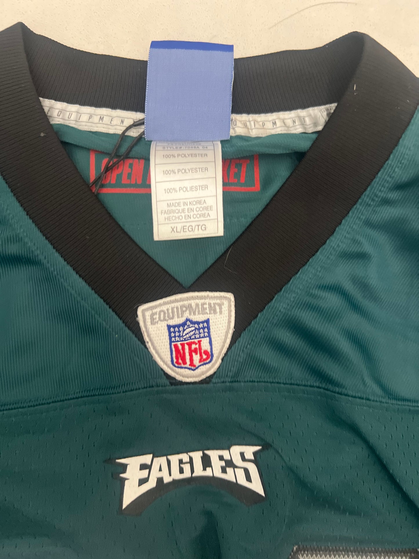 Cropped Philadelphia Eagles jersey Owens size adult XL