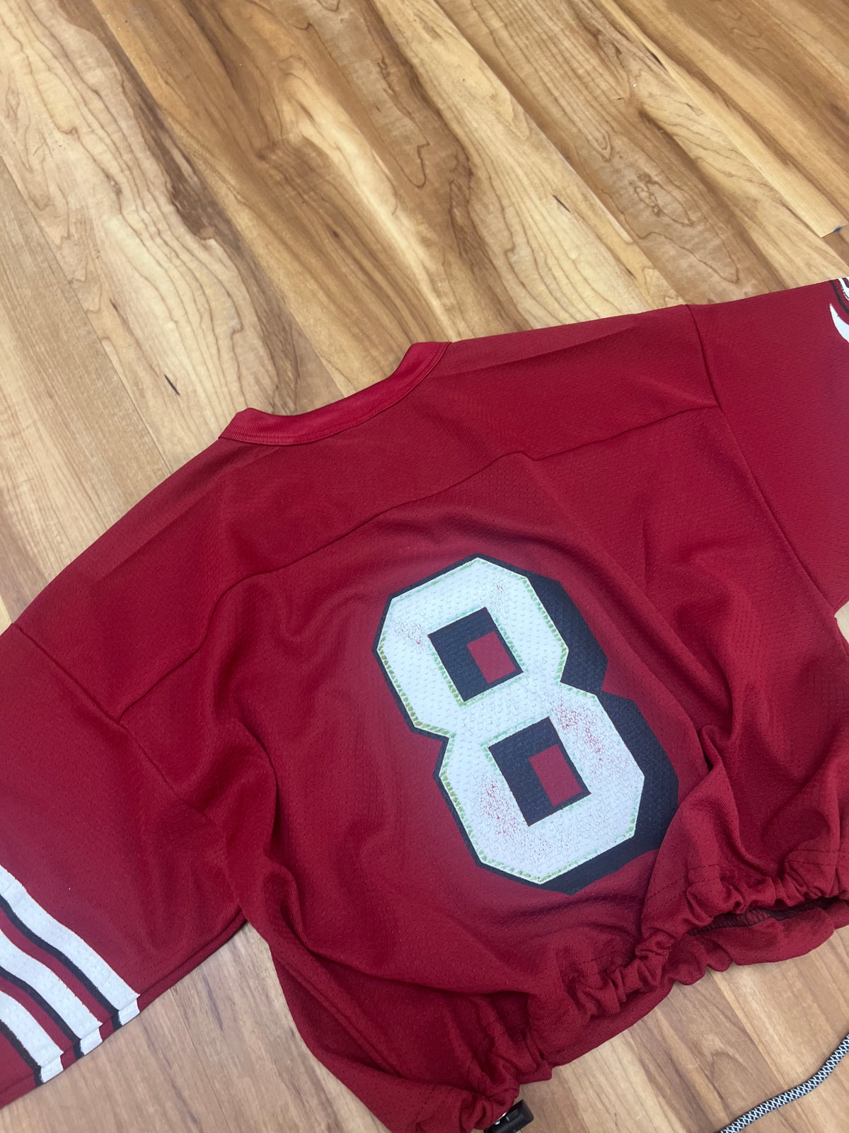 Vintage Upcyled Cropped Steve Young San Francisco 49ers jersey size Medium