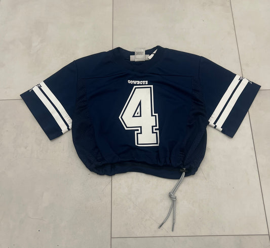Cropped Dallas Cowboy Dak Prescott jersey size Youth Large/woman Small