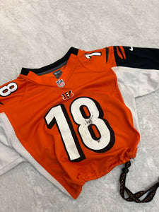 Up-cycled Cincinnati Bangels cropped jersey size Medium