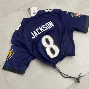 Cropped Nike Baltimore Ravens Lamar Jackson jersey