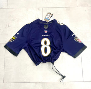 Cropped Nike Baltimore Ravens Lamar Jackson jersey