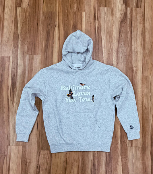 Baltimore loves Yew Tew Pullover Hoodie Heather