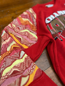 Up cycle vintage 49ers crewneck with Coogi accents