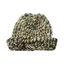 Load image into Gallery viewer, Camo Hand knitted acrylic beanie w/ Reflective accents