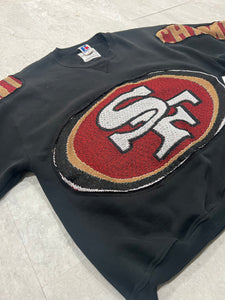 Upcyled Tapestry 49ers 90s Russell crewneck