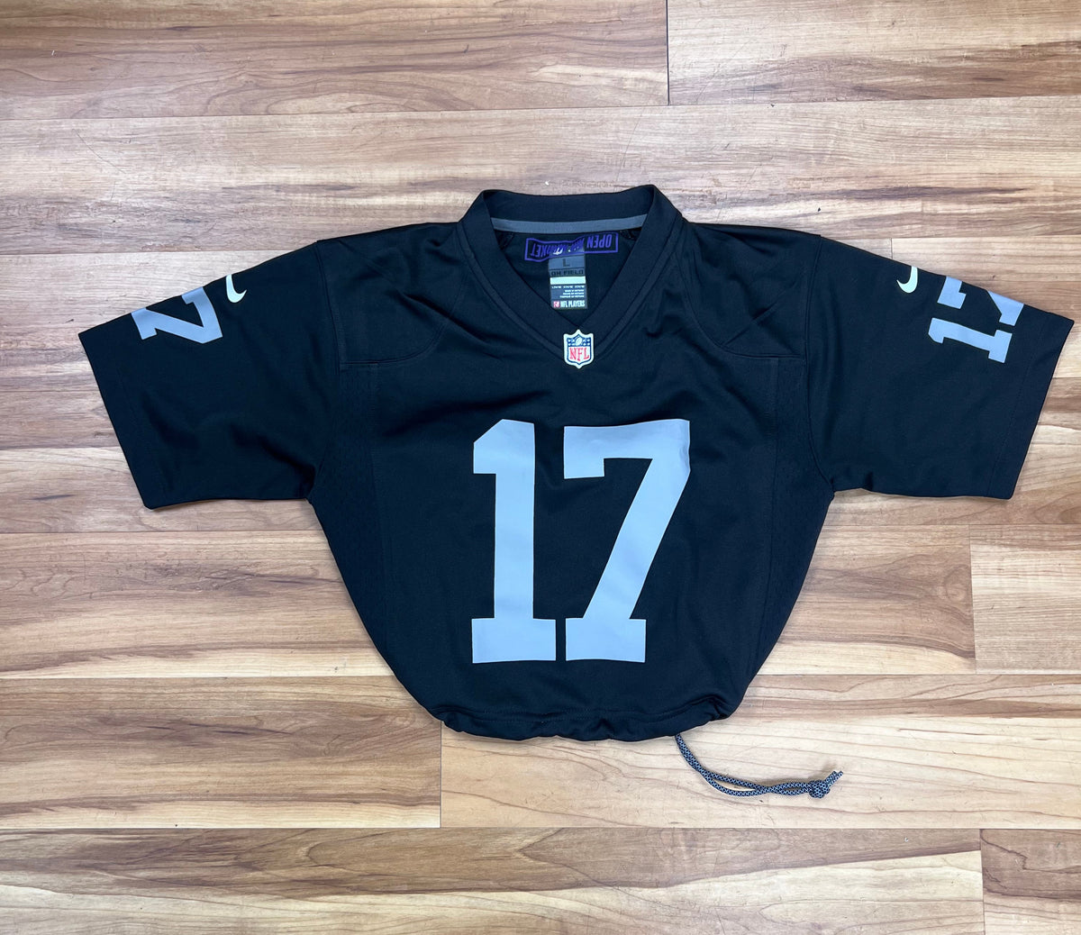 Upcyled Cropped Las Vegas Raiders Adams jersey size women small/Youth Large