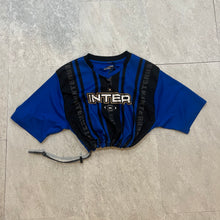 Load image into Gallery viewer, Inter Milan cropped soccer top medium