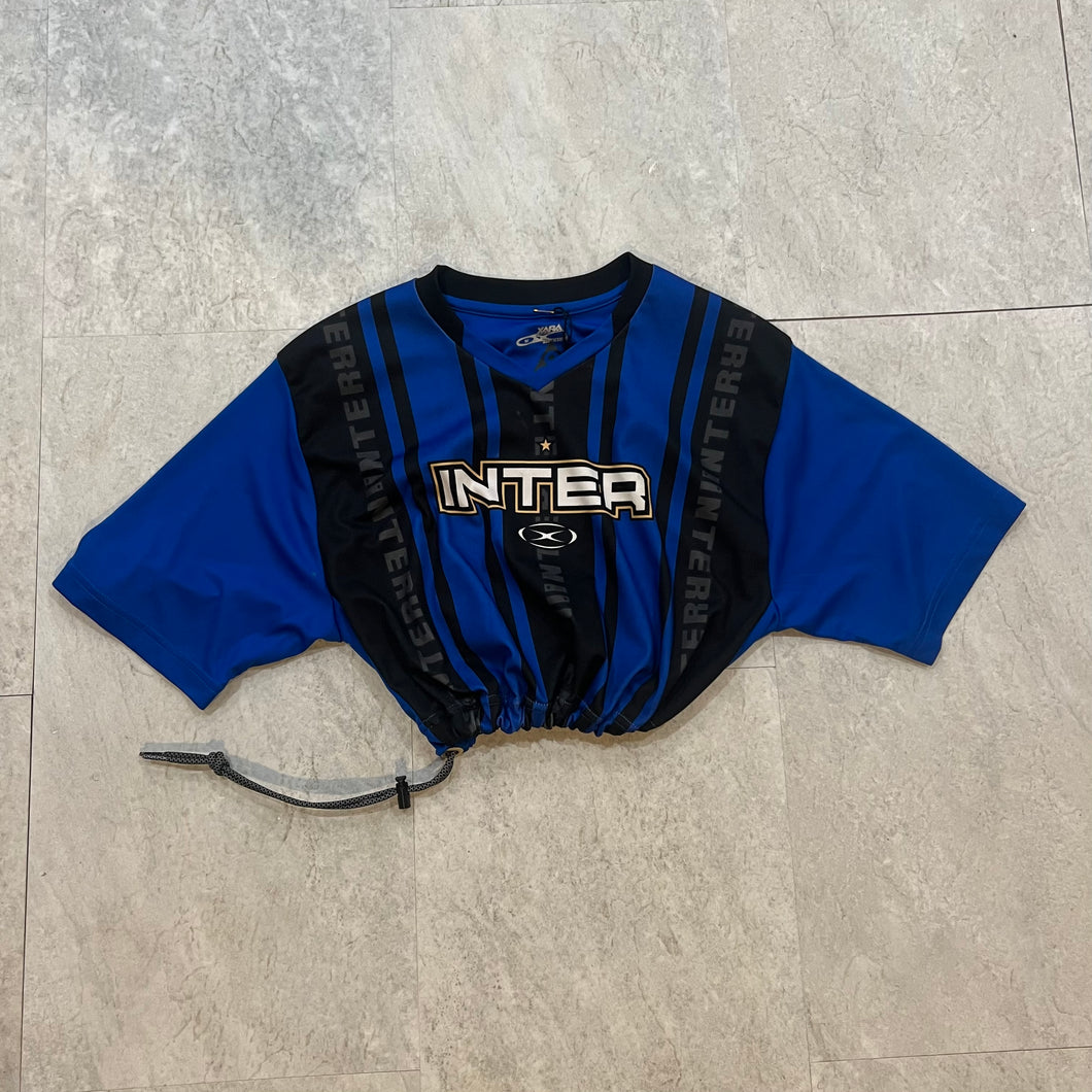 Inter Milan cropped soccer top medium