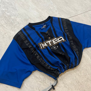 Inter Milan cropped soccer top medium