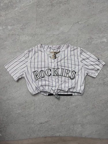 Cropped Colorado Rockies jersey size extra small 