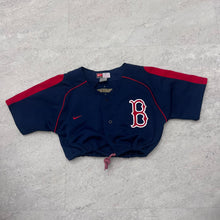 Load image into Gallery viewer, Cropped Boston Red Sox jersey Xsmall