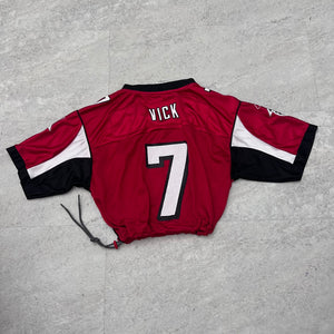 Cropped Atlanta Falcon Jersey Mike Vick size Medium