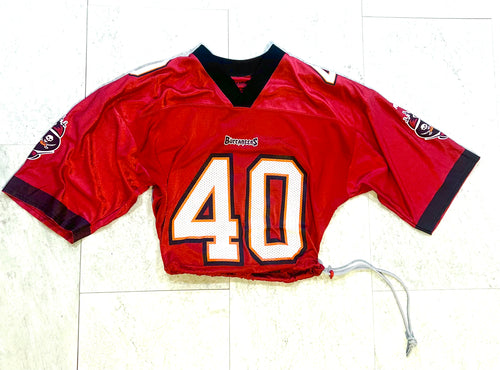 Cropped Tampa Bay Bucs Mike Alstott Jersey size Large