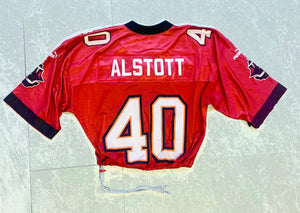 Cropped Tampa Bay Bucs Mike Alstott Jersey size Large