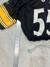 Load image into Gallery viewer, Cropped Pittsburgh Steelers Jersey Porter size small