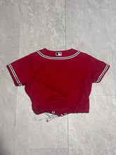 Load image into Gallery viewer, Cropped Atlanta Braves Jersey size xs