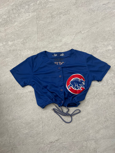 Cropped Chicago Cubs Jersey.