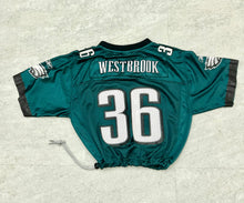 Load image into Gallery viewer, Cropped Philadelphia Eagles Jersey Brain Westbrook Medium